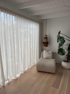 sheer curtains in home